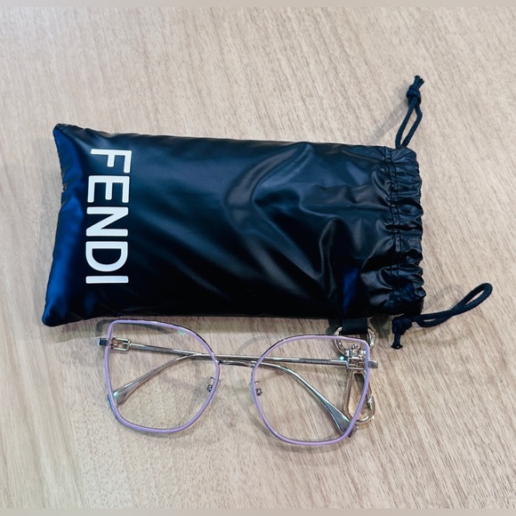 Fendi Purple Eyeglasses with Case - Picture 2 of 8